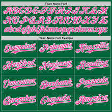 Charger l'image dans la galerie, Custom Kelly Green Pink-White Ice Cream Waffle Foodie Dessert Authentic Baseball Jersey
