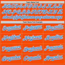 Charger l'image dans la galerie, Custom Orange Electric Blue-White Ice Cream Waffle Foodie Dessert Authentic Baseball Jersey