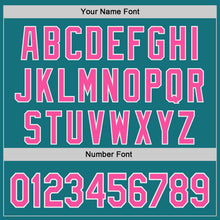 Charger l'image dans la galerie, Custom Teal Pink-White Ice Cream Waffle Foodie Dessert Authentic Baseball Jersey