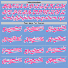Charger l'image dans la galerie, Custom Light Blue Pink-White Ice Cream Waffle Foodie Dessert Authentic Baseball Jersey