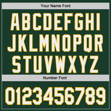 Charger l'image dans la galerie, Custom Green White-Gold Ice Cream Waffle Foodie Dessert Authentic Baseball Jersey