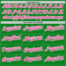 Charger l'image dans la galerie, Custom Grass Green Pink-White Ice Cream Waffle Foodie Dessert Authentic Baseball Jersey