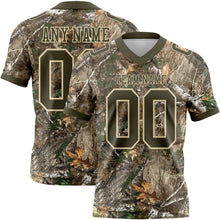 Laden Sie das Bild in den Galerie-Viewer, Custom Camo Olive-Cream Authentic Woodland Camouflage Salute To Service 7V7 Flag Football Jersey