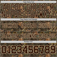 Laden Sie das Bild in den Galerie-Viewer, Custom Camo Brown Cream-Olive Authentic Woodland Camouflage Salute To Service 7V7 Flag Football Jersey
