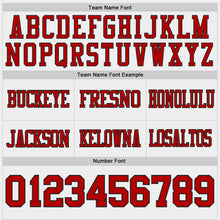 Laden Sie das Bild in den Galerie-Viewer, Custom White Red-Black Authentic Stars And Stripes 7V7 Flag Football Jersey