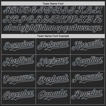 Charger l'image dans la galerie, Custom Black-Gray Fluid Liquid Wave Splatter Authentic Baseball Jersey