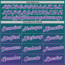Laden Sie das Bild in den Galerie-Viewer, Custom Teal Purple-White Geometric Hexagonal Dot Gradient Performance T-Shirt
