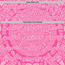 Load image into Gallery viewer, Custom Pink-White Tribal Ethnic Aztec Sun Stone 3D Pattern Performance T-Shirt
