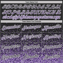 Load image into Gallery viewer, Custom Black Purple-White Colorful Sparkle Gradient Dots Performance T-Shirt