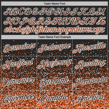 Load image into Gallery viewer, Custom Black Orange-White Colorful Sparkle Gradient Dots Performance T-Shirt