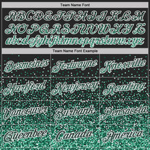 Загрузить изображение в средство просмотра галереи, Custom Black Kelly Green-White Colorful Sparkle Gradient Dots Performance T-Shirt