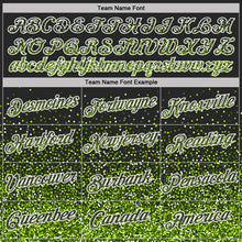 Загрузить изображение в средство просмотра галереи, Custom Black Neon Green-White Colorful Sparkle Gradient Dots Performance T-Shirt