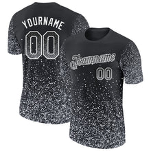Загрузить изображение в средство просмотра галереи, Custom Black Gray-White Colorful Sparkle Gradient Dots Performance T-Shirt