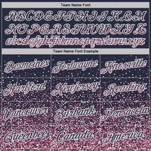 Загрузить изображение в средство просмотра галереи, Custom Navy Light Pink-White Colorful Sparkle Gradient Dots Performance T-Shirt