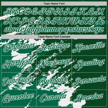 Load image into Gallery viewer, Custom Green Kelly Green-White Brush Stroke Shatter Splatter Performance T-Shirt