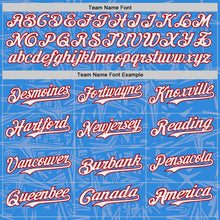 Charger l'image dans la galerie, Custom Electric Blue White Gray-Red Geometric Cyber Starburst Authentic Baseball Jersey