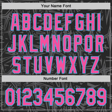 Charger l'image dans la galerie, Custom Black Pink Steel Gray-Sky Blue Geometric Cyber Starburst Authentic Baseball Jersey