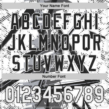 Charger l'image dans la galerie, Custom White Gray-Black Geometric Shards Dot Grid Authentic Baseball Jersey