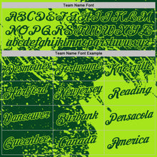 Laden Sie das Bild in den Galerie-Viewer, Custom Green-Neon Green Abstract Brush Stroke Performance T-Shirt