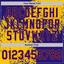 Загрузить изображение в средство просмотра галереи, Custom Yellow Dark Purple-Orange Abstract Brush Stroke Performance T-Shirt