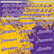 Загрузить изображение в средство просмотра галереи, Custom Yellow Purple-White Abstract Brush Stroke Performance T-Shirt