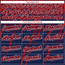 Charger l'image dans la galerie, Custom Navy Red-Royal 3D American Flag Authentic Baseball Jersey
