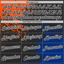 Загрузить изображение в средство просмотра галереи, Custom Black Orange Royal-White Abstract Brush Stroke Performance T-Shirt