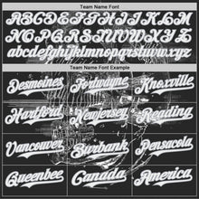 Charger l'image dans la galerie, Custom Black White-Gray Skull Authentic Baseball Jersey