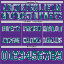 Charger l'image dans la galerie, Custom Purple Teal-White Authentic Distressed Scratch Brush Stroke Football Jersey