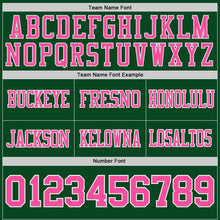 Charger l'image dans la galerie, Custom Green Pink-White Authentic Distressed Scratch Brush Stroke Football Jersey