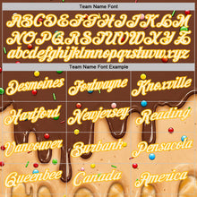 Laden Sie das Bild in den Galerie-Viewer, Custom Brown Cream-Gold Ice Cream Waffle Foodie Dessert Performance T-Shirt