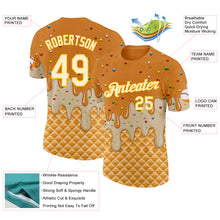 Загрузить изображение в средство просмотра галереи, Custom Bay Orange Cream-Gold Ice Cream Waffle Foodie Dessert Performance T-Shirt