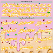 Загрузить изображение в средство просмотра галереи, Custom Light Pink Cream-Gold Ice Cream Waffle Foodie Dessert Performance T-Shirt