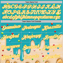 Laden Sie das Bild in den Galerie-Viewer, Custom Aqua Cream-Gold Ice Cream Waffle Foodie Dessert Performance T-Shirt