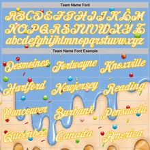 Charger l'image dans la galerie, Custom Light Blue Cream-Gold Ice Cream Waffle Foodie Dessert Performance T-Shirt