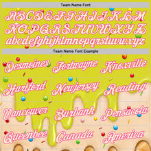 Charger l'image dans la galerie, Custom Neon Yellow Cream-Pink Ice Cream Waffle Foodie Dessert Performance T-Shirt