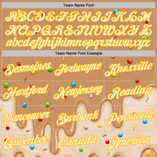 Загрузить изображение в средство просмотра галереи, Custom Tan Cream-Gold Ice Cream Waffle Foodie Dessert Performance T-Shirt