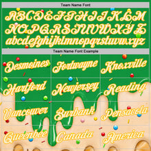Charger l'image dans la galerie, Custom Light Kelly Green Cream-Gold Ice Cream Waffle Foodie Dessert Performance T-Shirt
