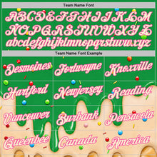 Charger l'image dans la galerie, Custom Light Kelly Green Cream-Pink Ice Cream Waffle Foodie Dessert Performance T-Shirt