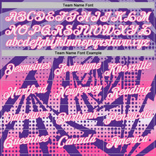 Load image into Gallery viewer, Custom Purple White-Pink Lightning Gradient Dot Performance T-Shirt