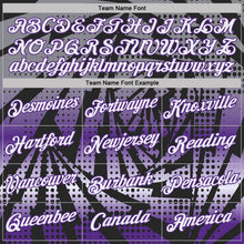 Load image into Gallery viewer, Custom Black White-Purple Lightning Gradient Dot Performance T-Shirt
