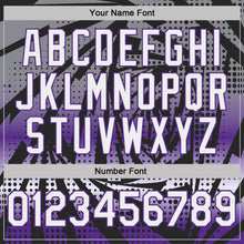 Load image into Gallery viewer, Custom Black White-Purple Lightning Gradient Dot Performance T-Shirt
