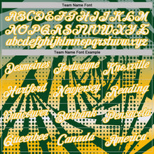 Load image into Gallery viewer, Custom Green White-Gold Lightning Gradient Dot Performance T-Shirt