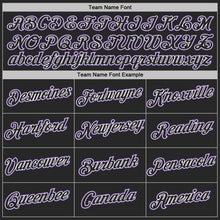 Laden Sie das Bild in den Galerie-Viewer, Custom Purple Black-White Geometric V-Lines Color Block Performance T-Shirt