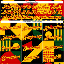 Load image into Gallery viewer, Custom Black Yellow-Red 3D Pattern Design Black History Month Performance T-Shirt