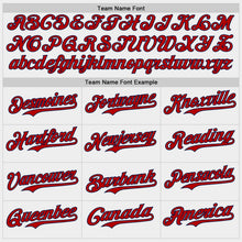 Laden Sie das Bild in den Galerie-Viewer, Custom White USA Flag Navy-Red Authentic Baseball Jersey