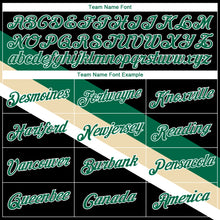 Загрузить изображение в средство просмотра галереи, Custom Black Kelly Green-Cream Modern Authentic City Edition Basketball Jersey