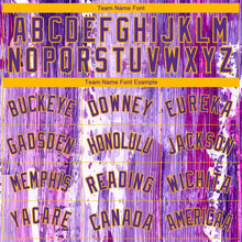 Загрузить изображение в средство просмотра галереи, Custom Purple Gold 3D Pattern Design Abstract Liquid Watercolor Style Authentic Basketball Jersey