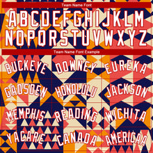 Загрузить изображение в средство просмотра галереи, Custom Navy White-Red 3D Pattern Design Geometric Shapes Authentic Basketball Jersey