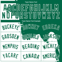 Загрузить изображение в средство просмотра галереи, Custom Kelly Green White 3D Pattern Design Abstract Grunge Halftone Art Authentic Basketball Jersey